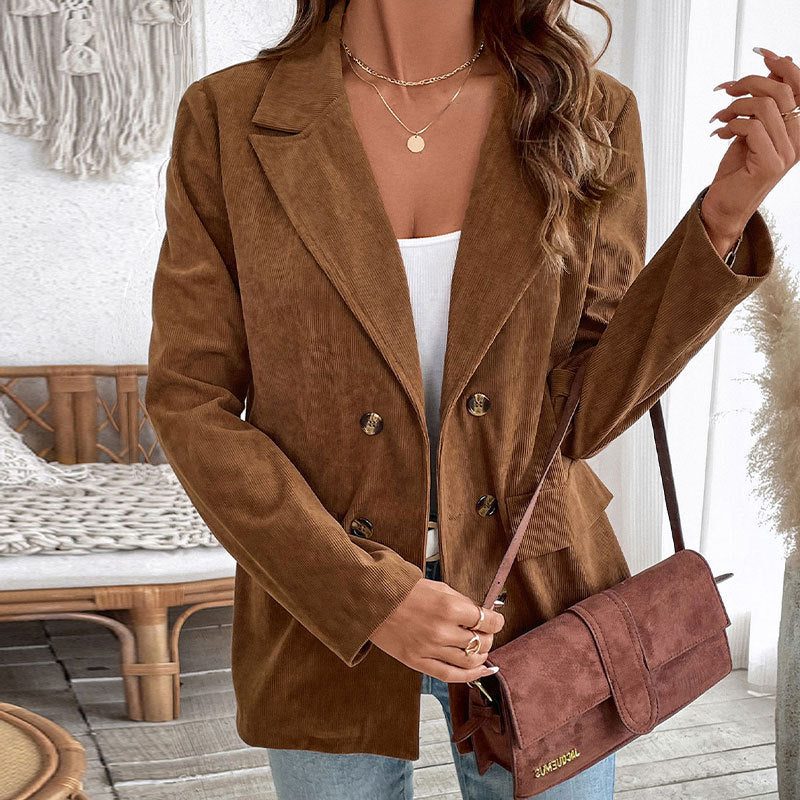 Rosalinda | Women’s Oversized Double-Breasted Blazer with Notched Lapels