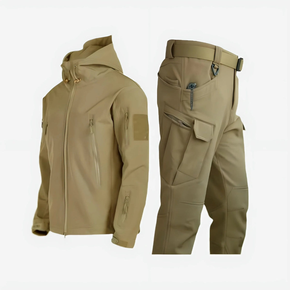 Logan | Men's Tactical Outdoor Set with Hooded Jacket and Cargo Pants