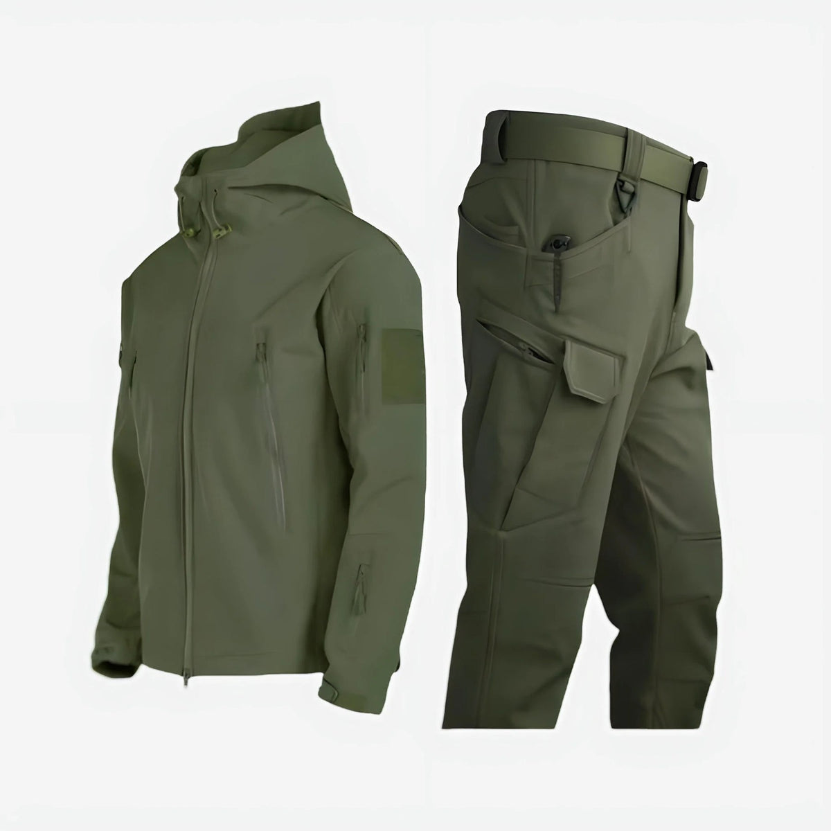 Logan | Men's Tactical Outdoor Set with Hooded Jacket and Cargo Pants
