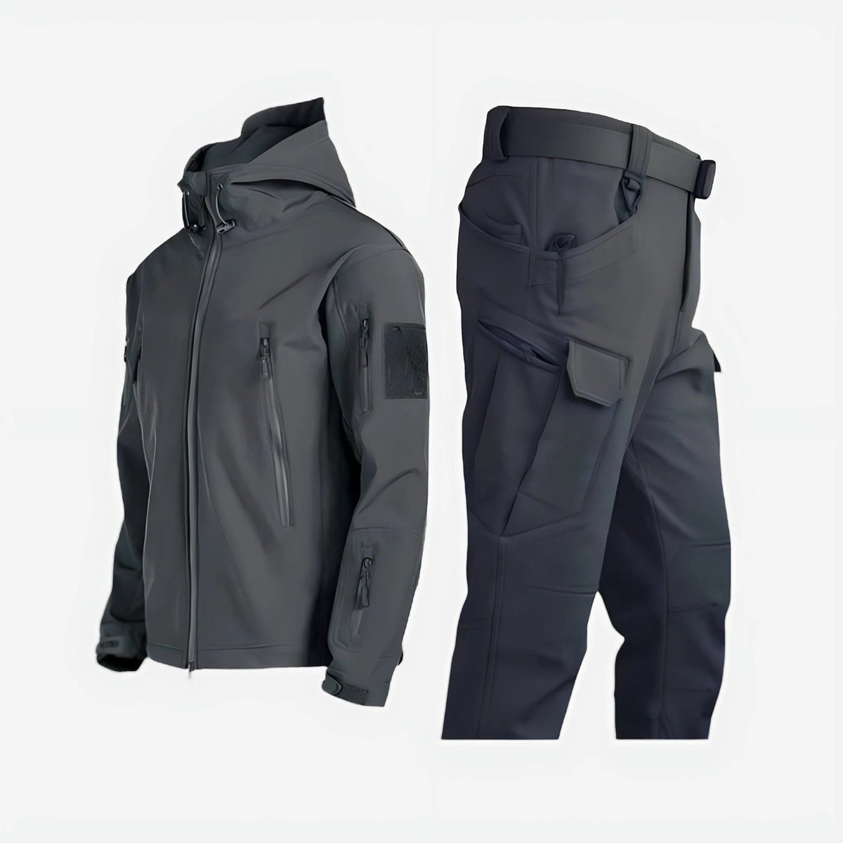 Logan | Men's Tactical Outdoor Set with Hooded Jacket and Cargo Pants