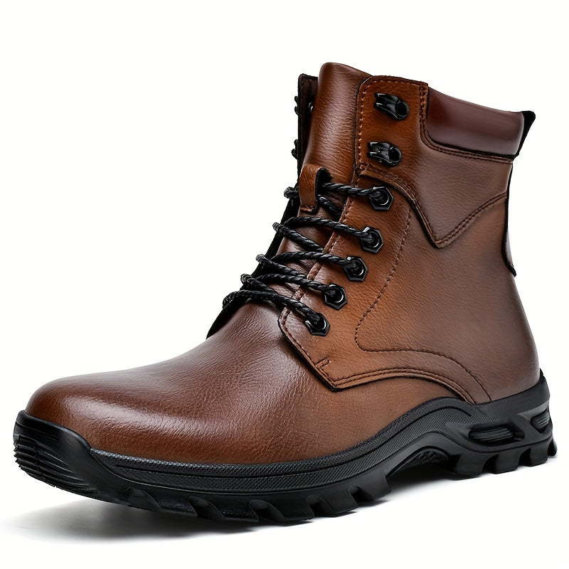 Samuel | Men's Rugged Lace-Up Boots with Mid-Top Design