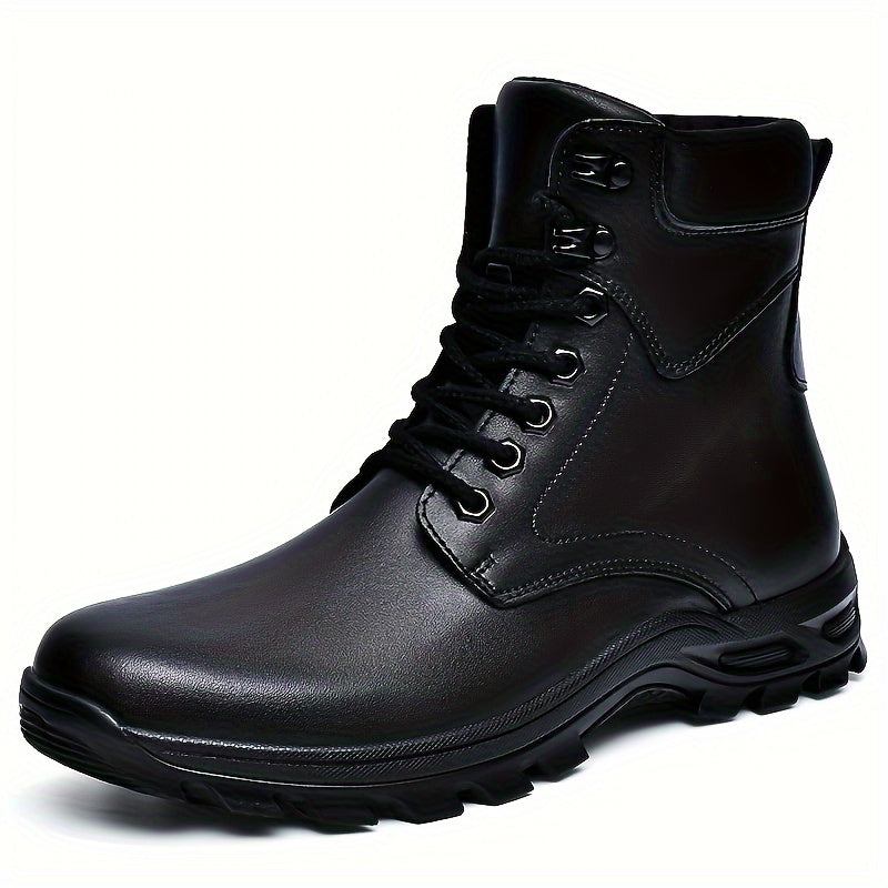Samuel | Men's Rugged Lace-Up Boots with Mid-Top Design