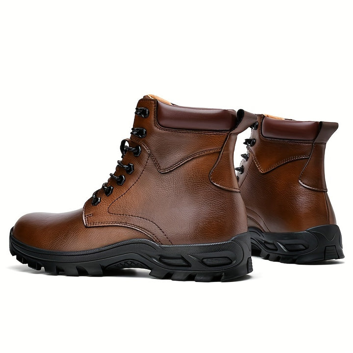 Samuel | Men's Rugged Lace-Up Boots with Mid-Top Design