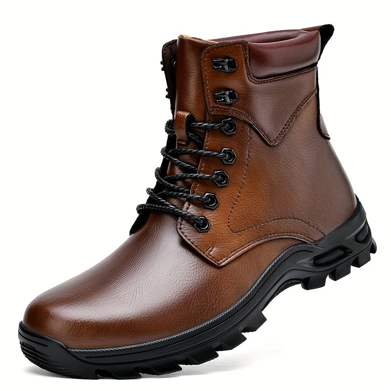 Samuel | Men's Rugged Lace-Up Boots with Mid-Top Design