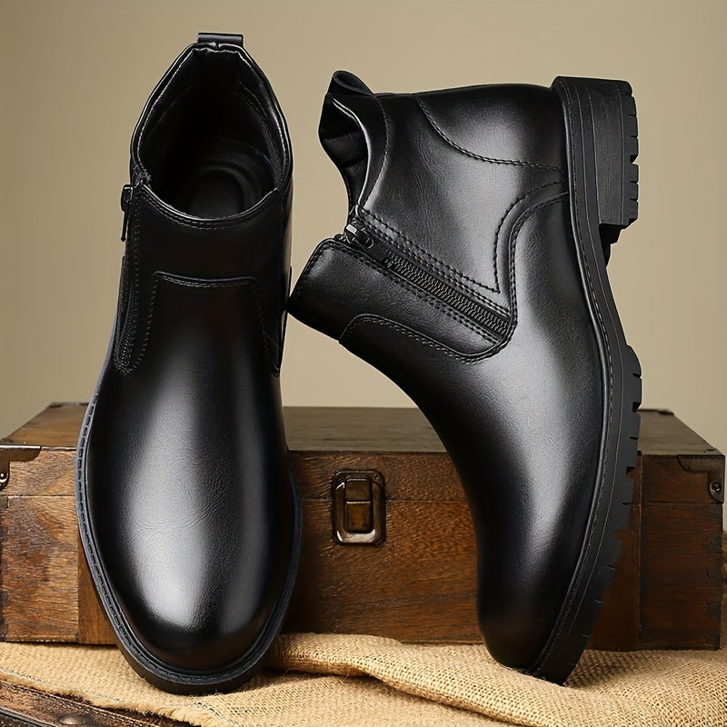 Thomas | Men's Side-Zip Ankle Boots with Classic Design