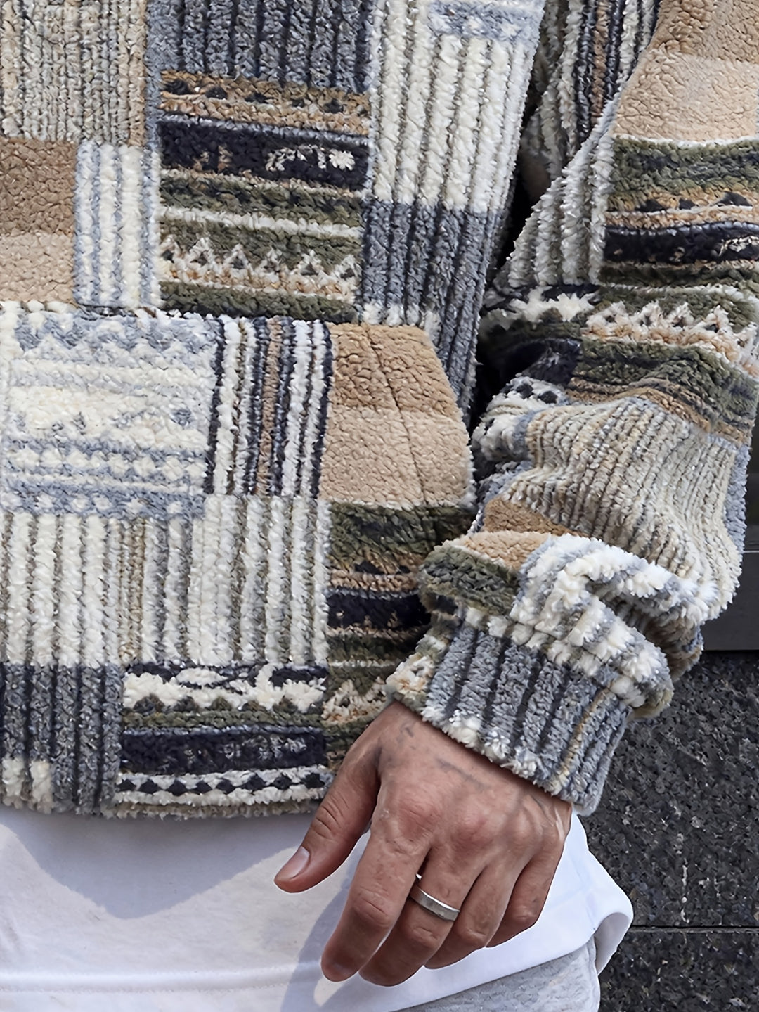 Victor | Men's Patterned Quarter-Zip Pullover