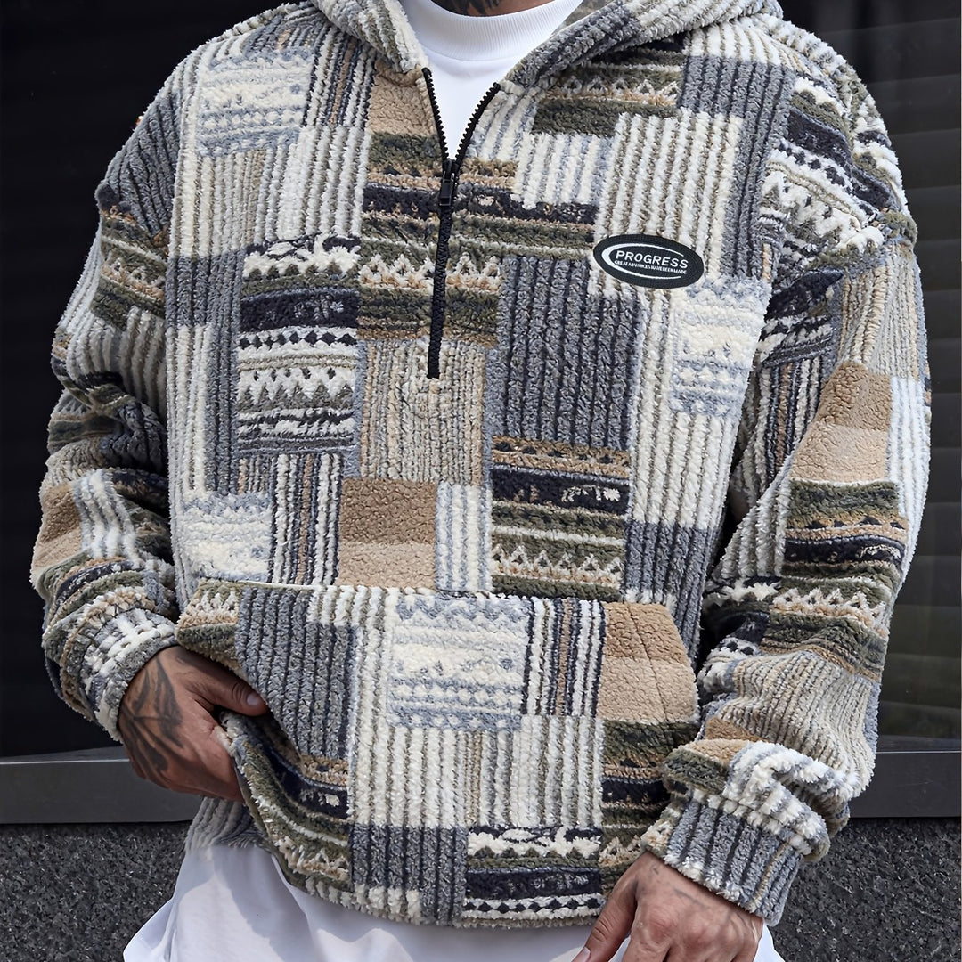 Victor | Men's Patterned Quarter-Zip Pullover