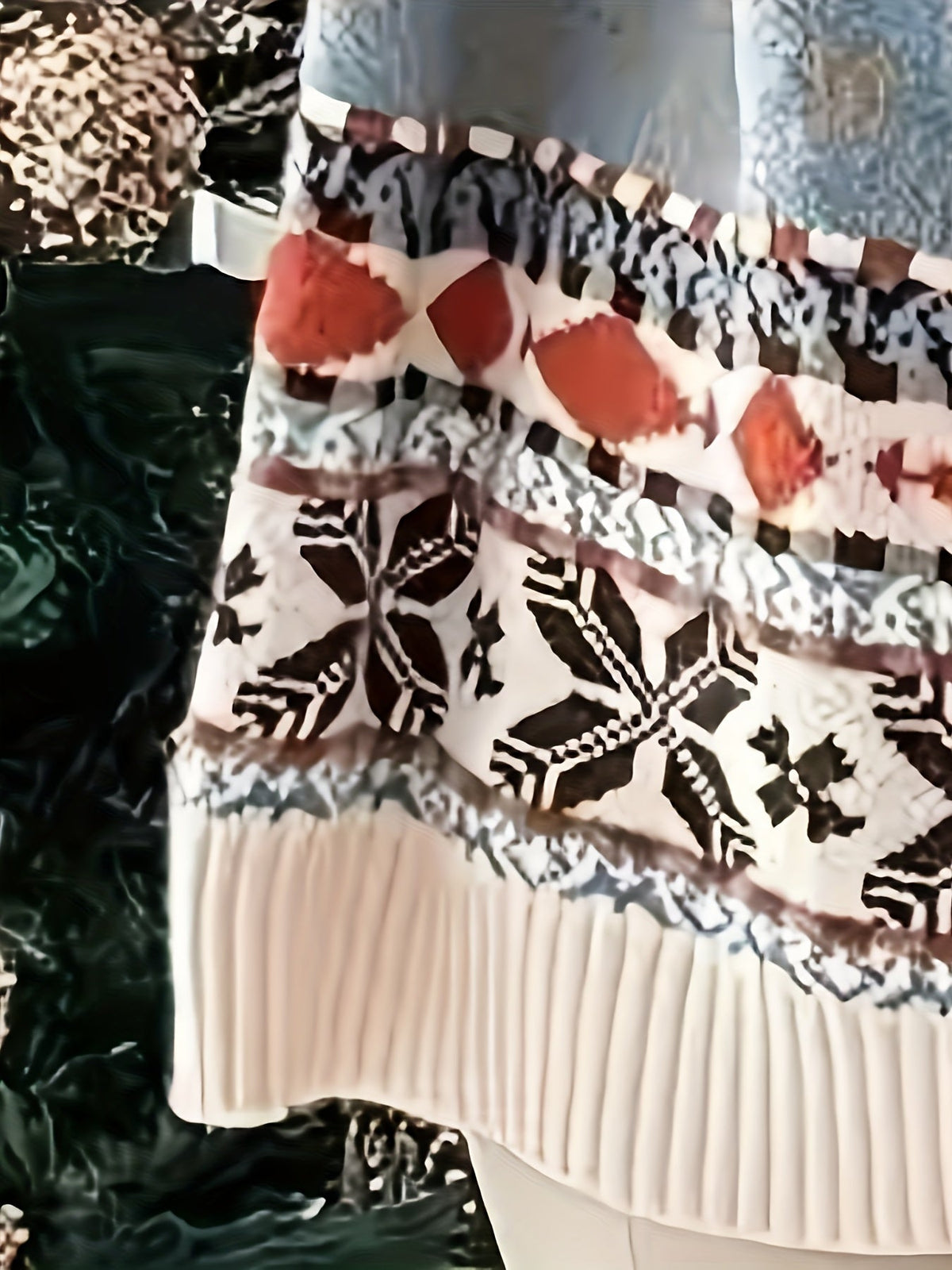 Greta | Women's Festive Fair Isle Snowflake Sweater