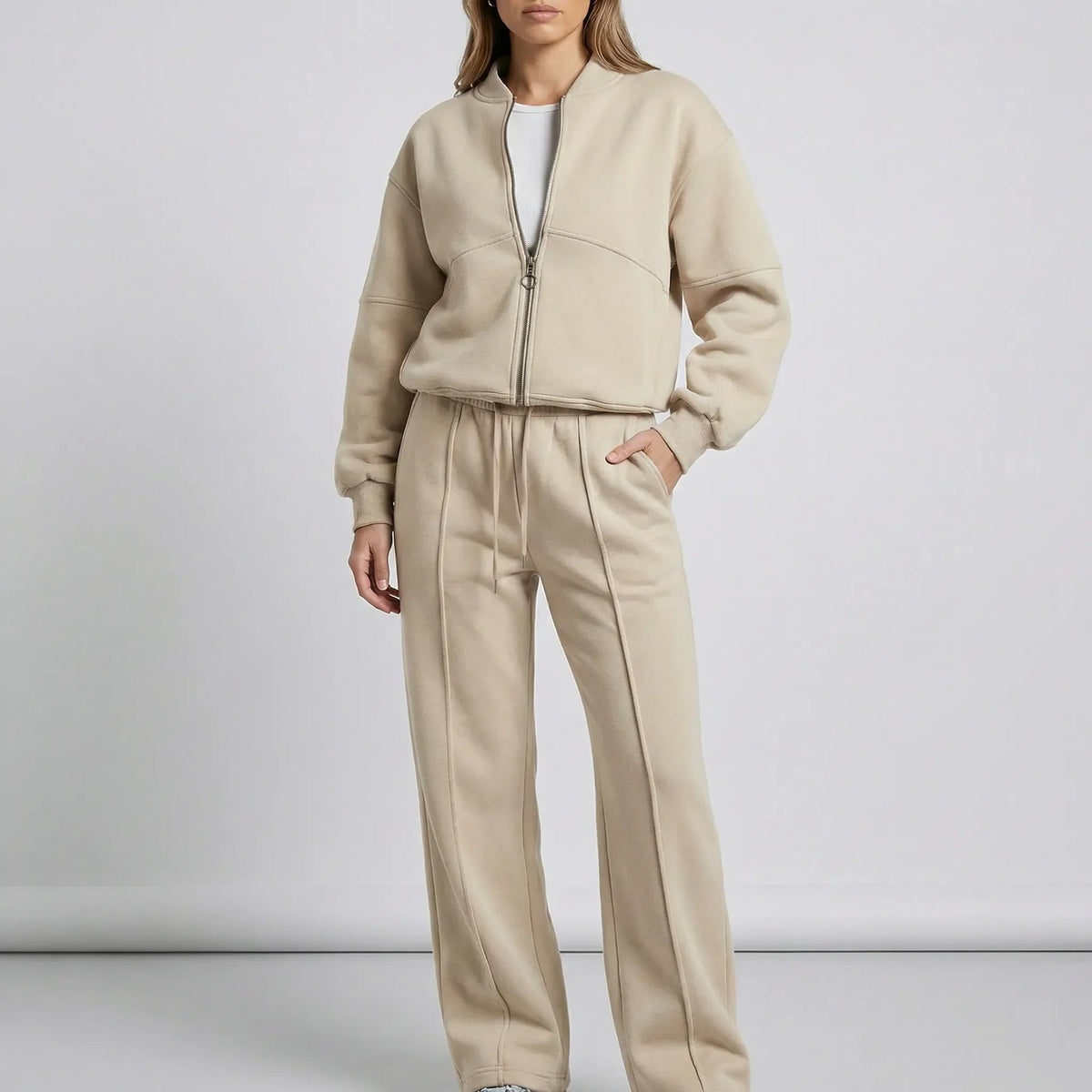 Erin | Women's Relaxed Zip-Up Tracksuit Set