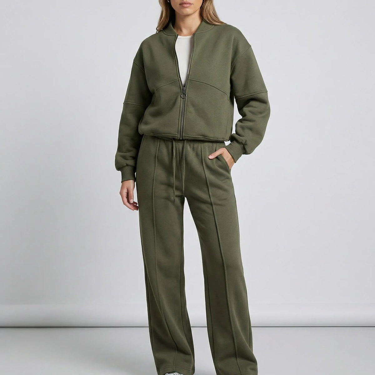 Erin | Women's Relaxed Zip-Up Tracksuit Set