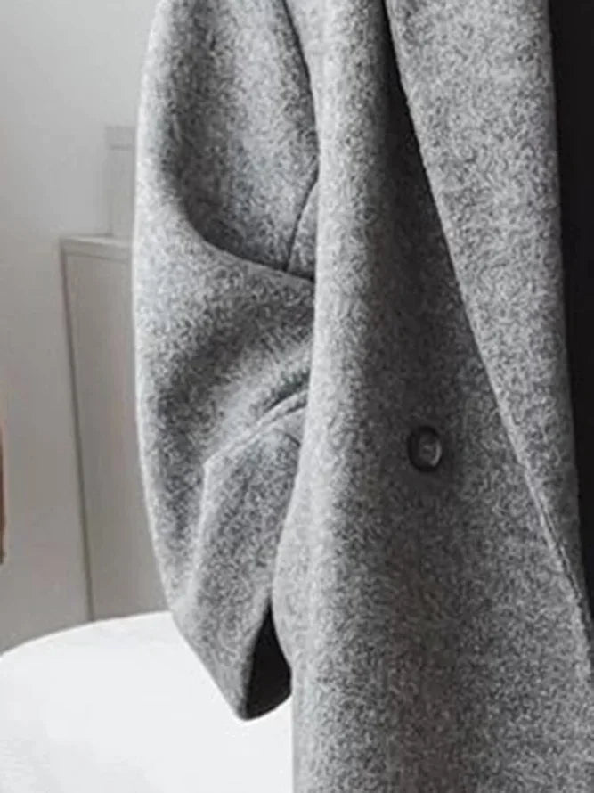 Adeline | Women's Oversized Longline Coat with Double-Breasted Buttons