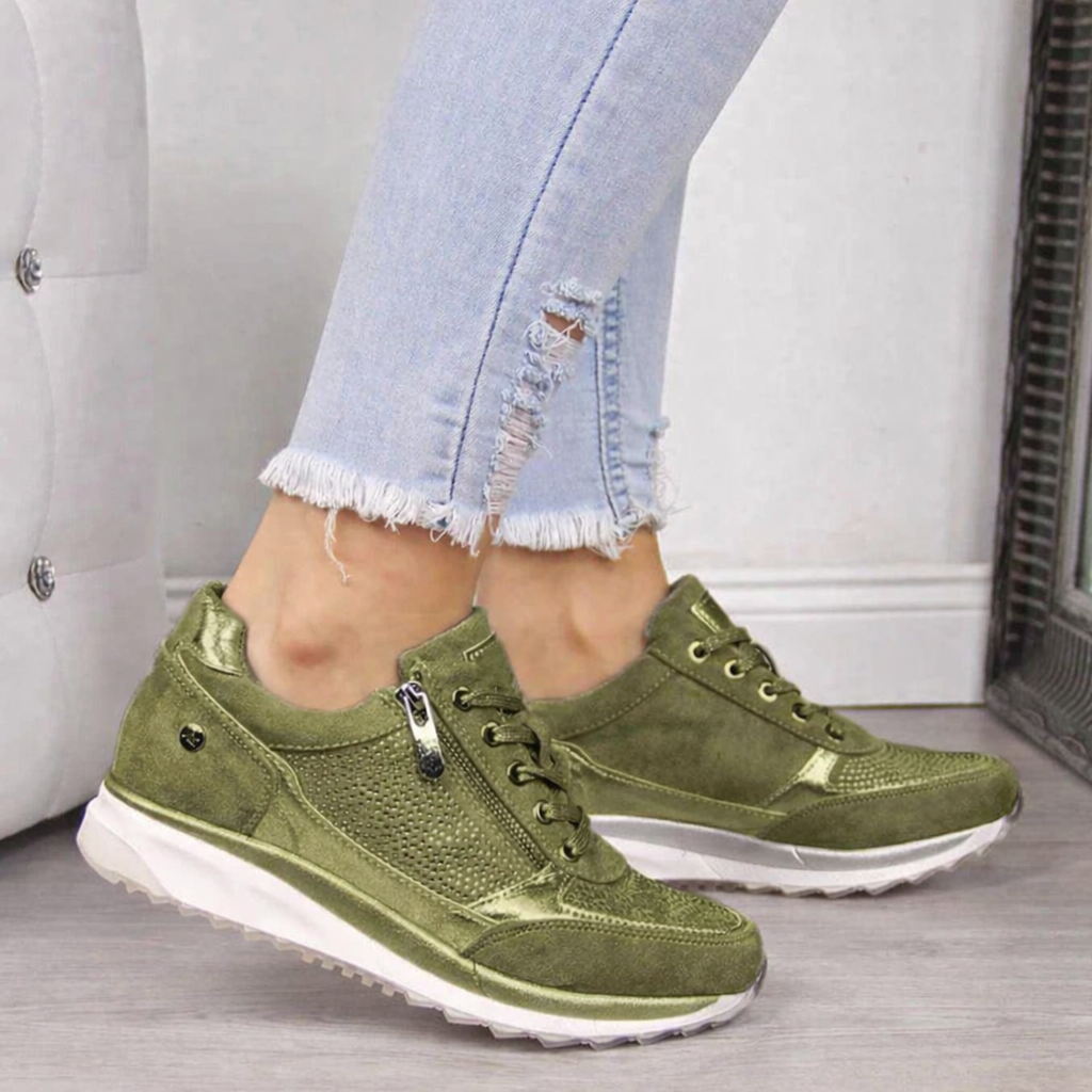Wesleya | Women's Orthopedic Sneakers with Side Zip