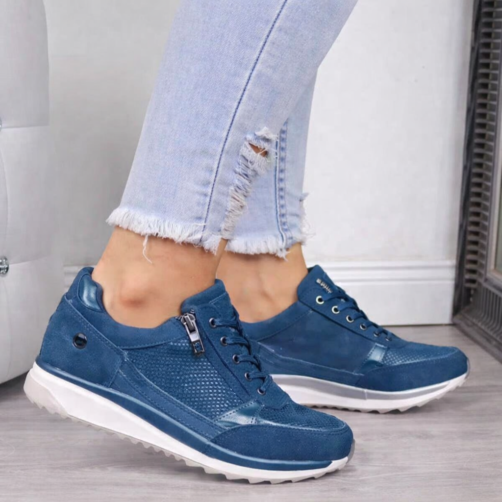 Wesleya | Women's Orthopedic Sneakers with Side Zip