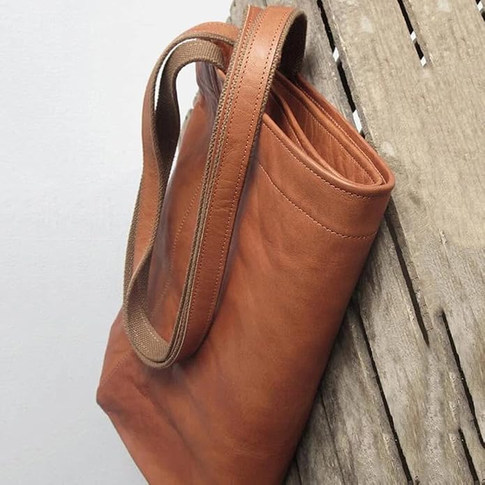 Olivia | Women's Large Vintage-Style Tote Shoulder Bag with Front Pocket