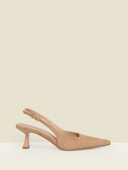 Lauren | Women's Pointed-Toe Slingback Pumps with Slim Stiletto Heels
