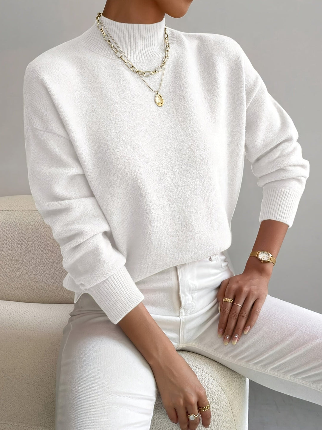 Gemma | Women's Relaxed Turtleneck Sweater