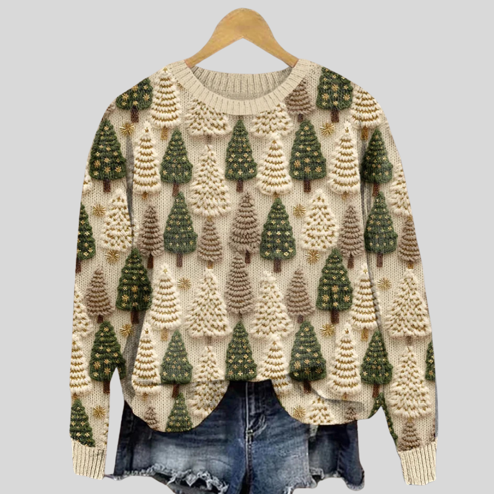 Sylvia | Women's Festive Christmas Tree Sweater