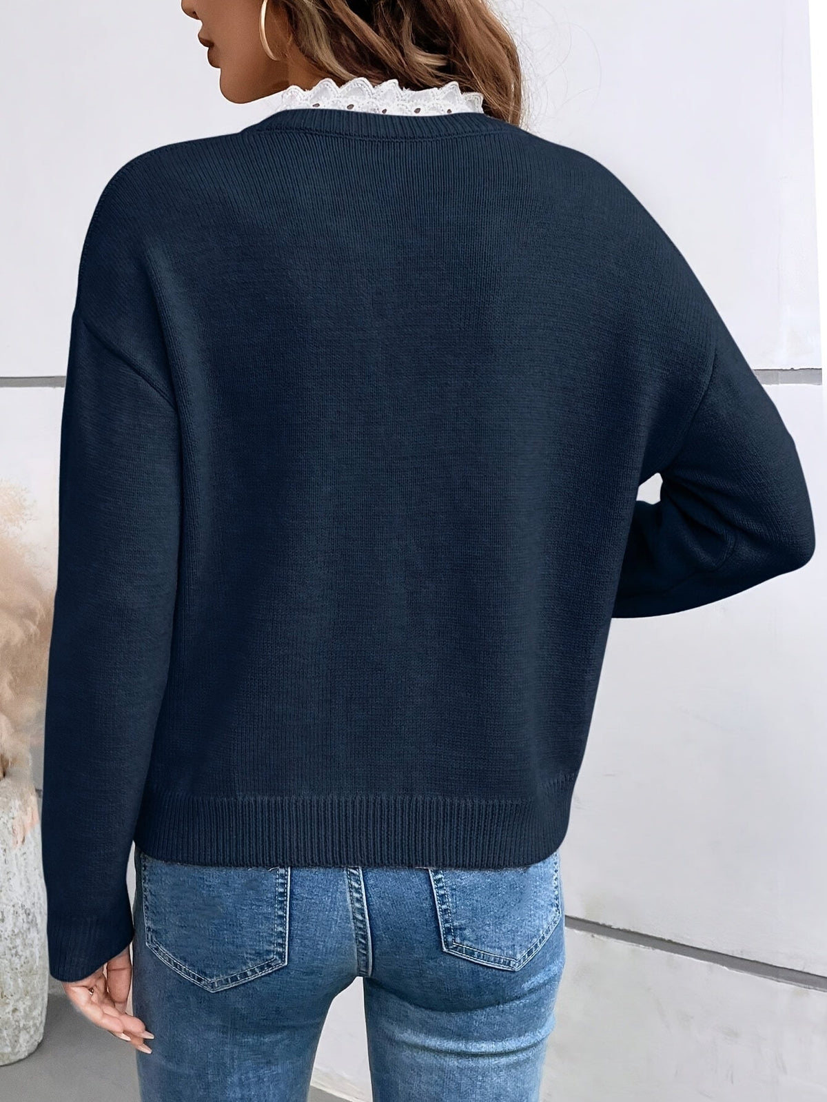 Cecily | Women's Elegant V-Neck Knit Sweater