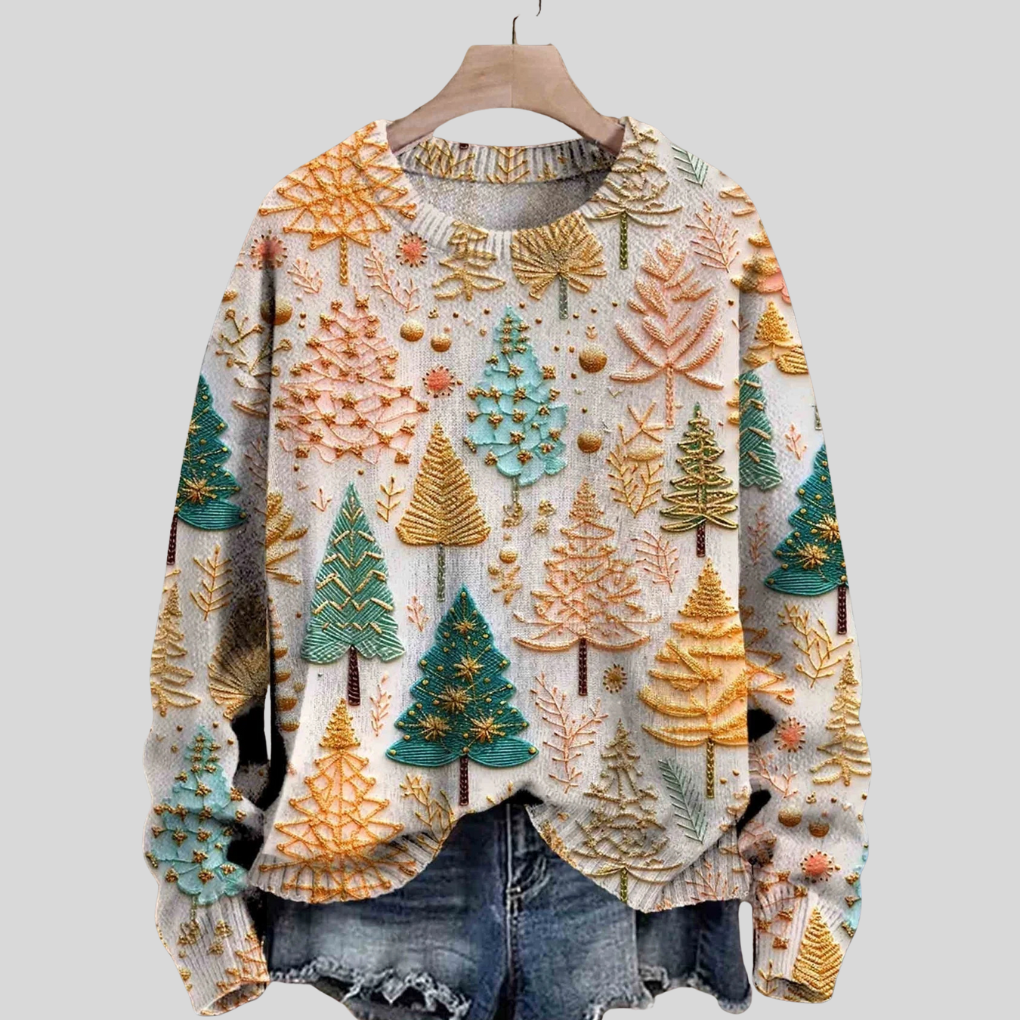 Sylvia | Women's Festive Christmas Tree Sweater