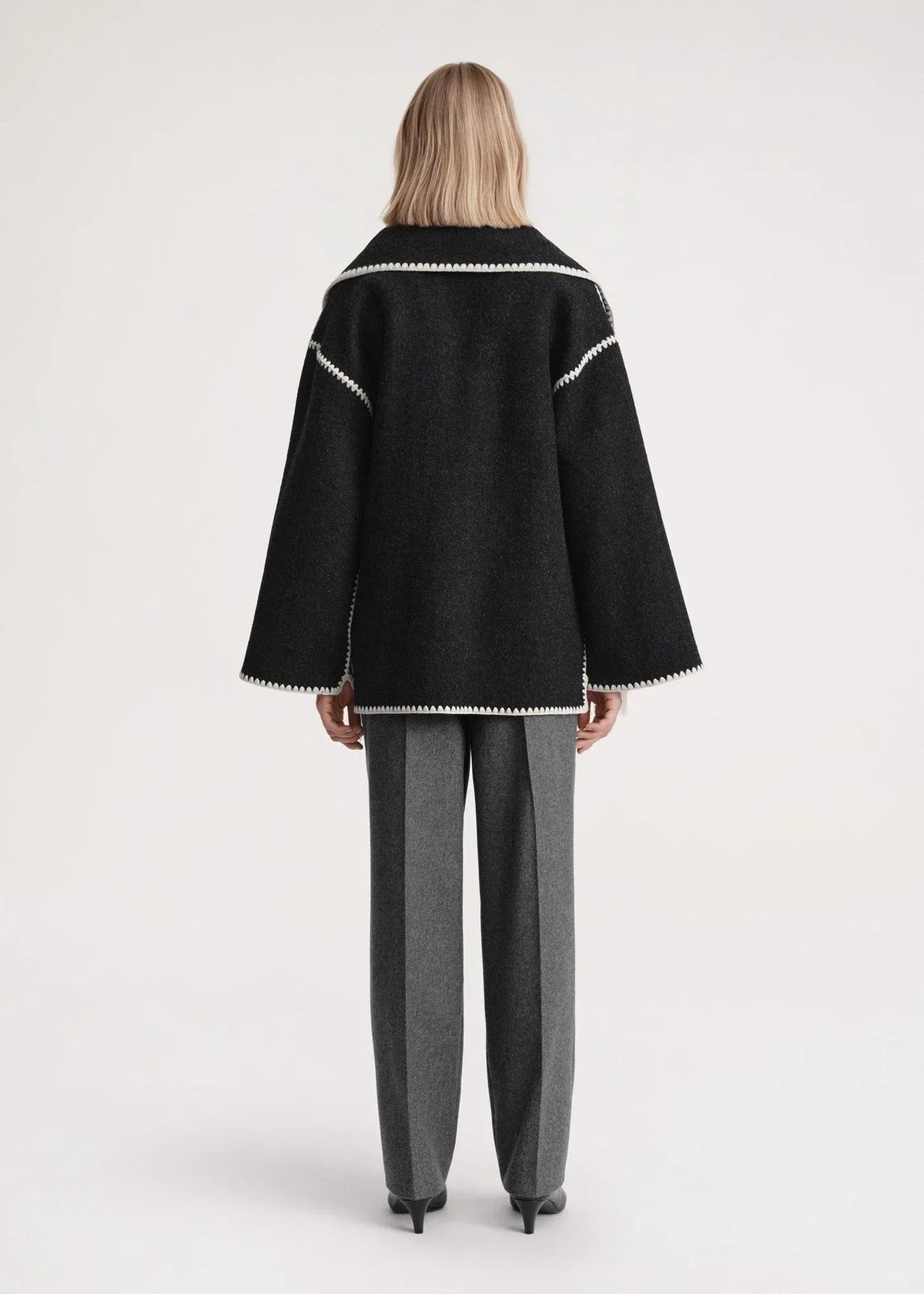 Briony | Women's Fringed Wool Cape Coat