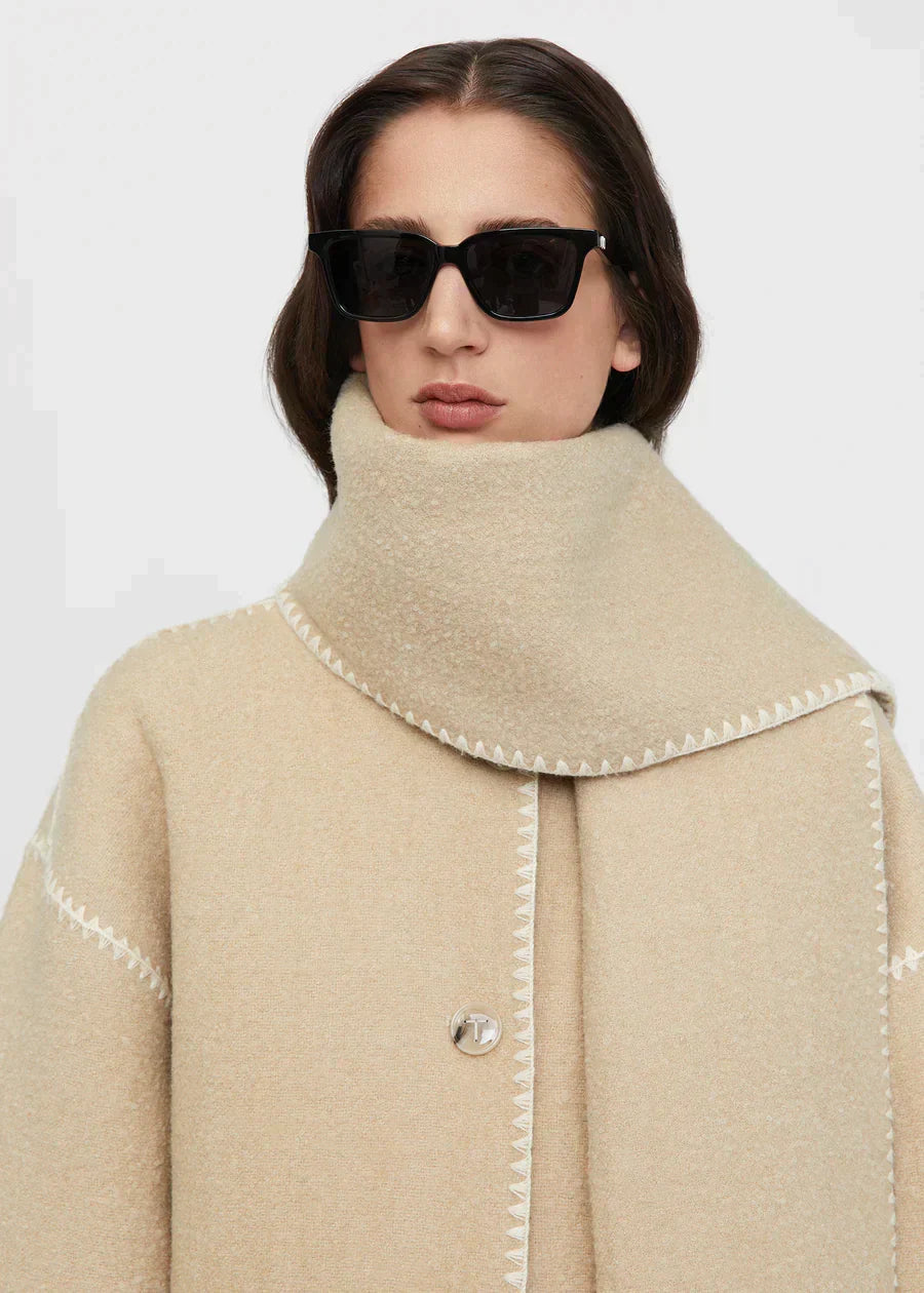 Briony | Women's Fringed Wool Cape Coat