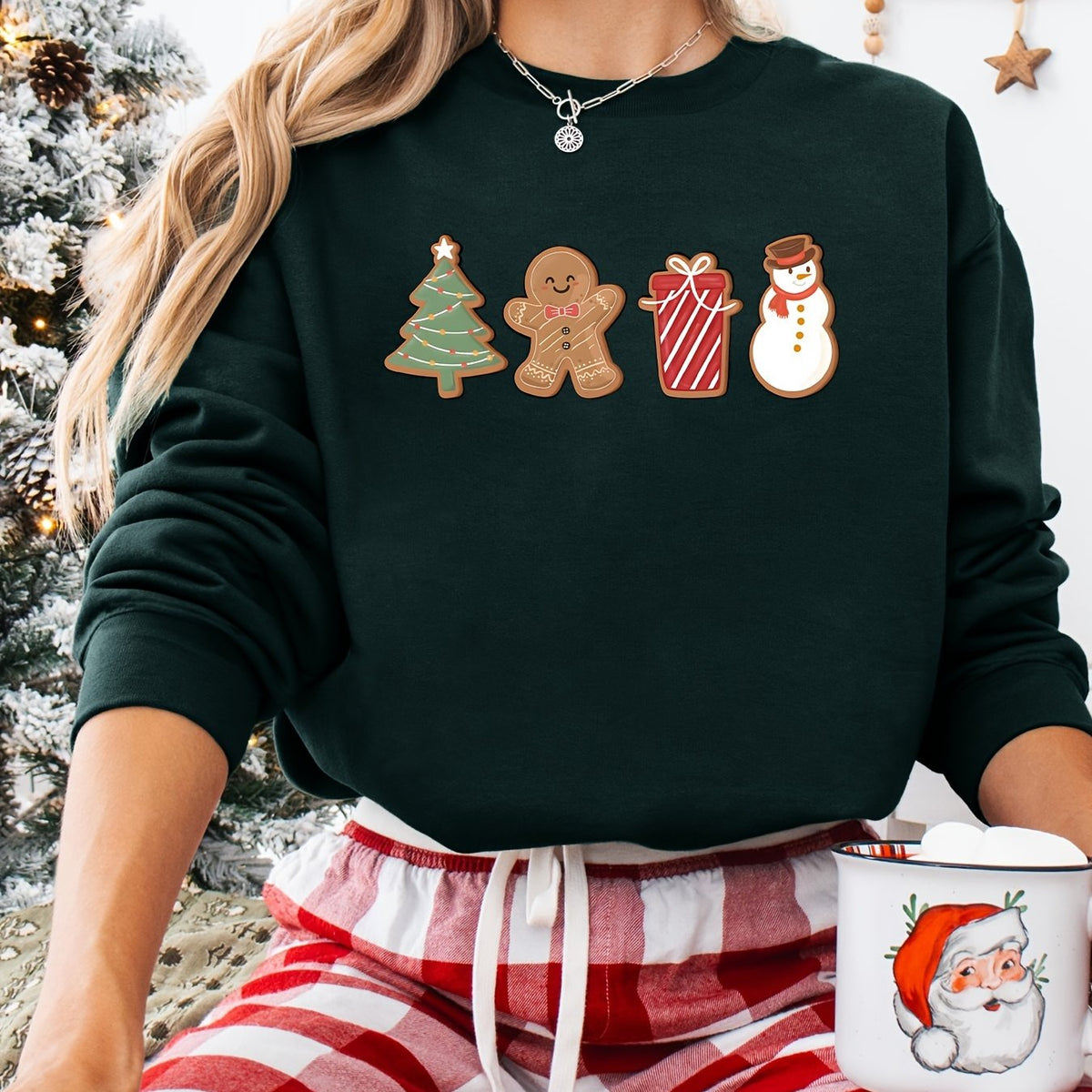 Noelle | Women's Festive Christmas Graphic Sweatshirt