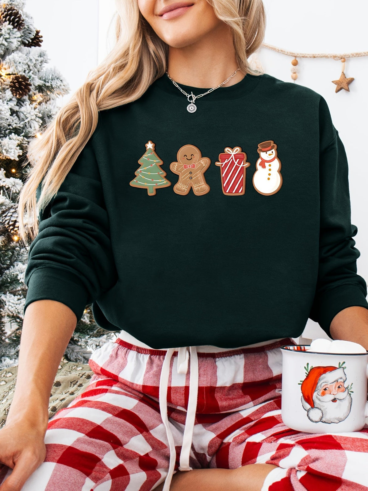 Noelle | Women's Festive Christmas Graphic Sweatshirt