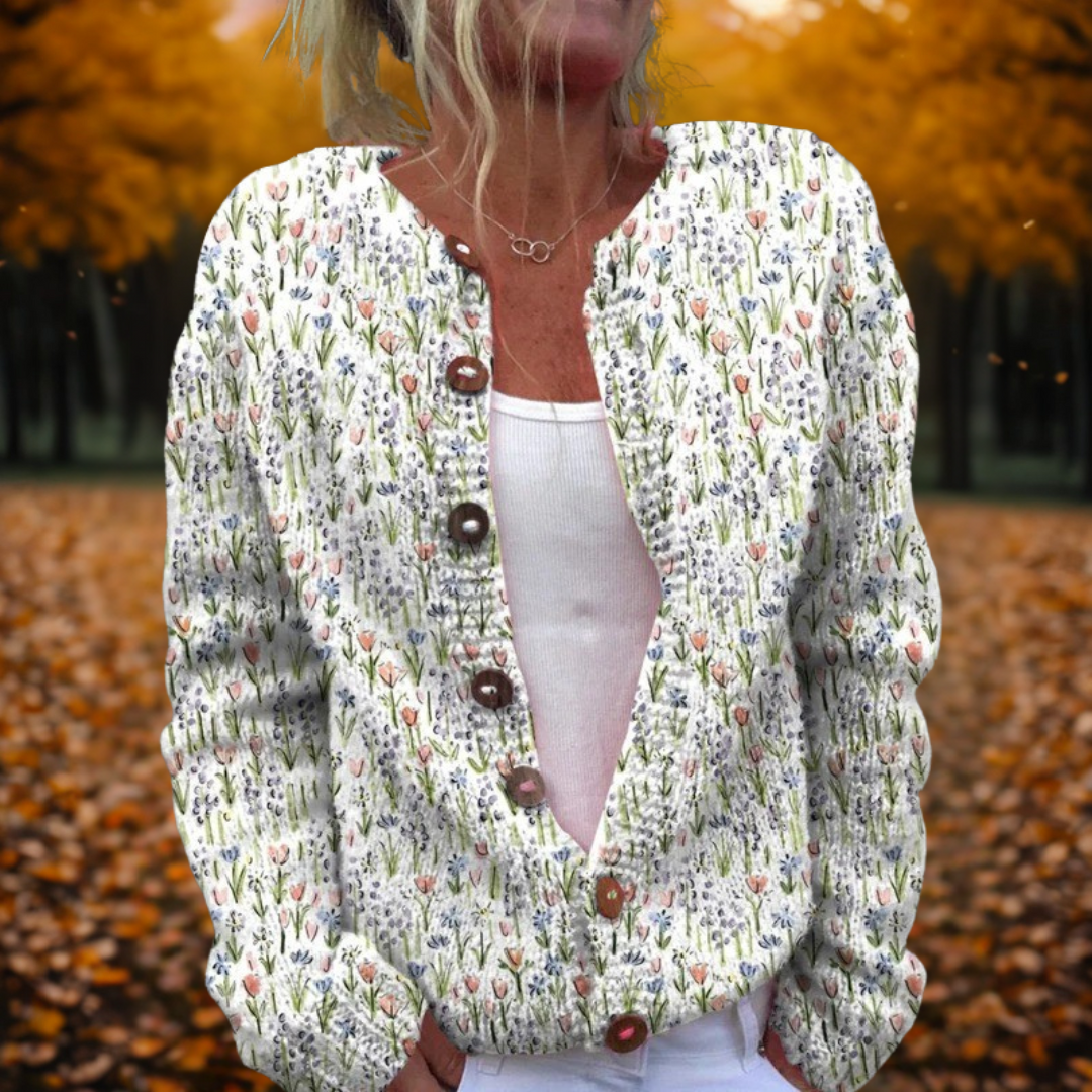 Nadine | Women's Vintage Wildflower Cardigan