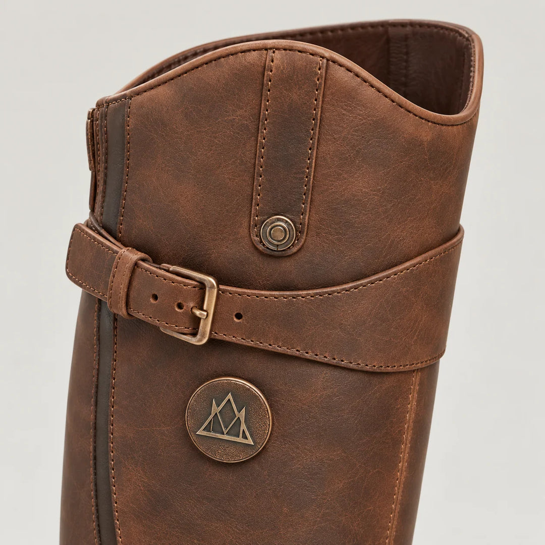 Phoebe | Women's Knee-High Boots with Adjustable Buckle Strap