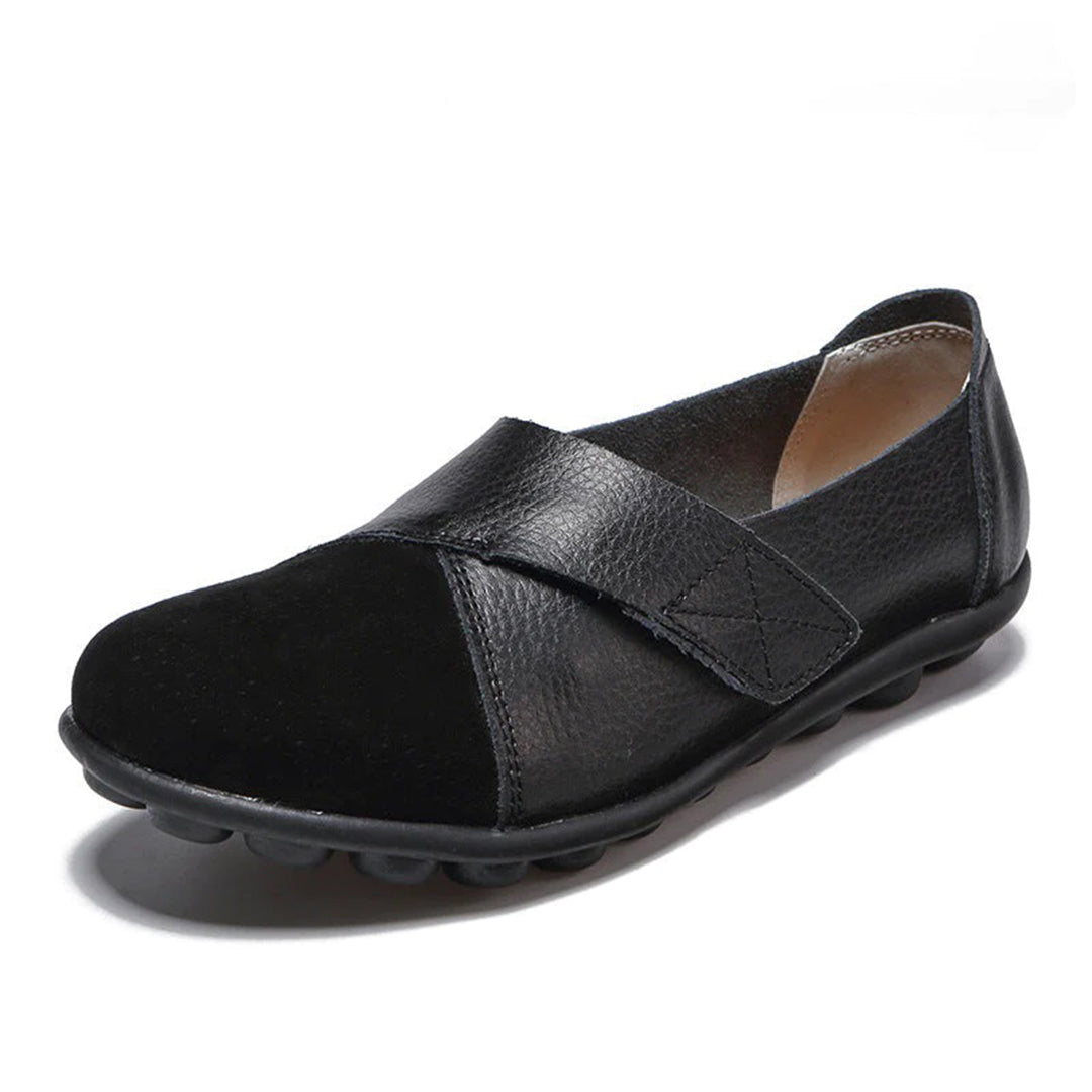 Soraya | Women's Contrast-Toe Slip-On Leather Loafers