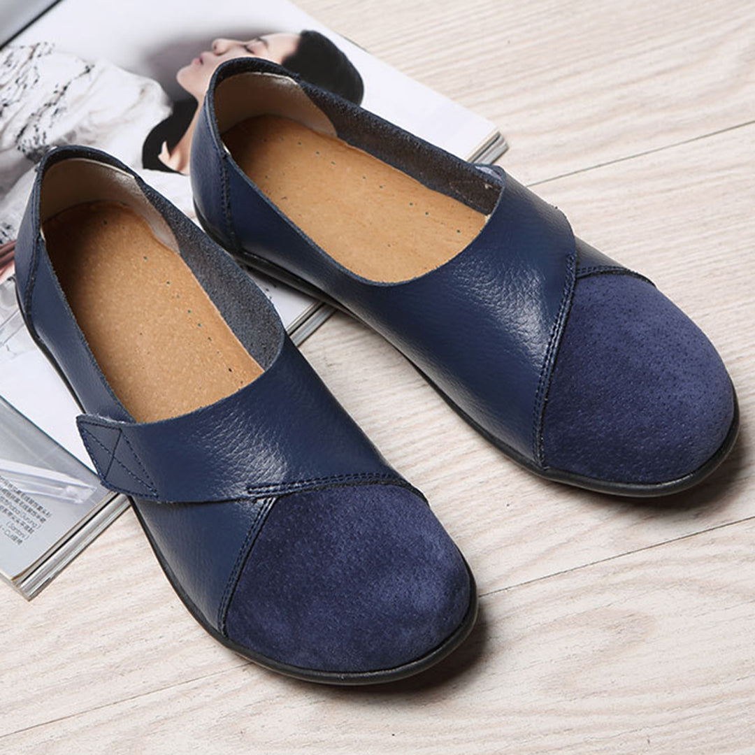 Soraya | Women's Contrast-Toe Slip-On Leather Loafers