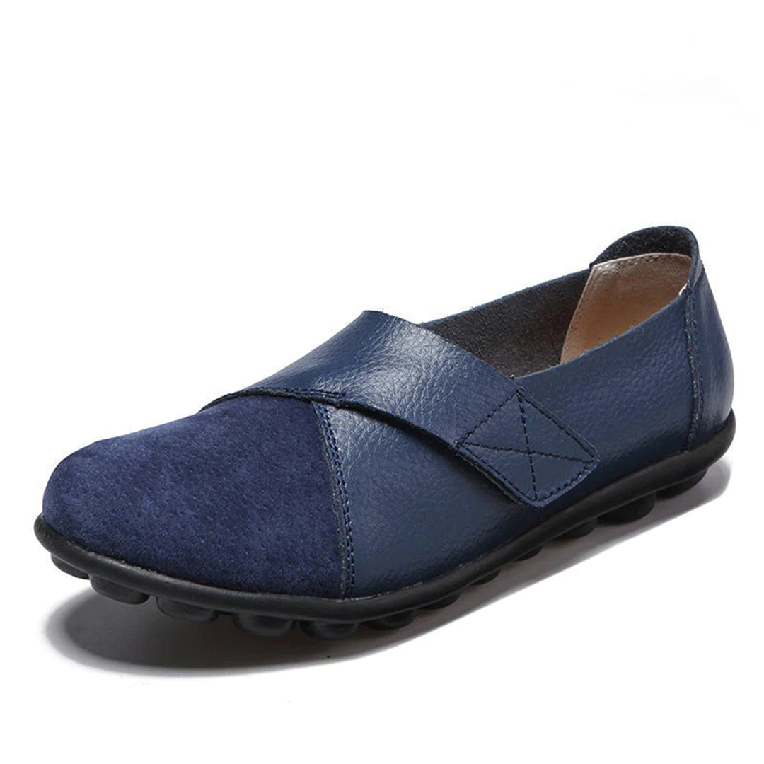 Soraya | Women's Contrast-Toe Slip-On Leather Loafers