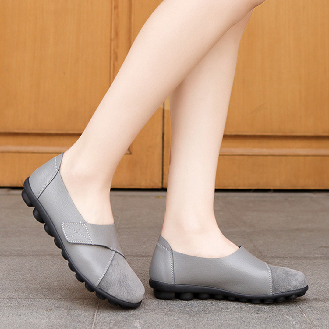 Soraya | Women's Contrast-Toe Slip-On Leather Loafers
