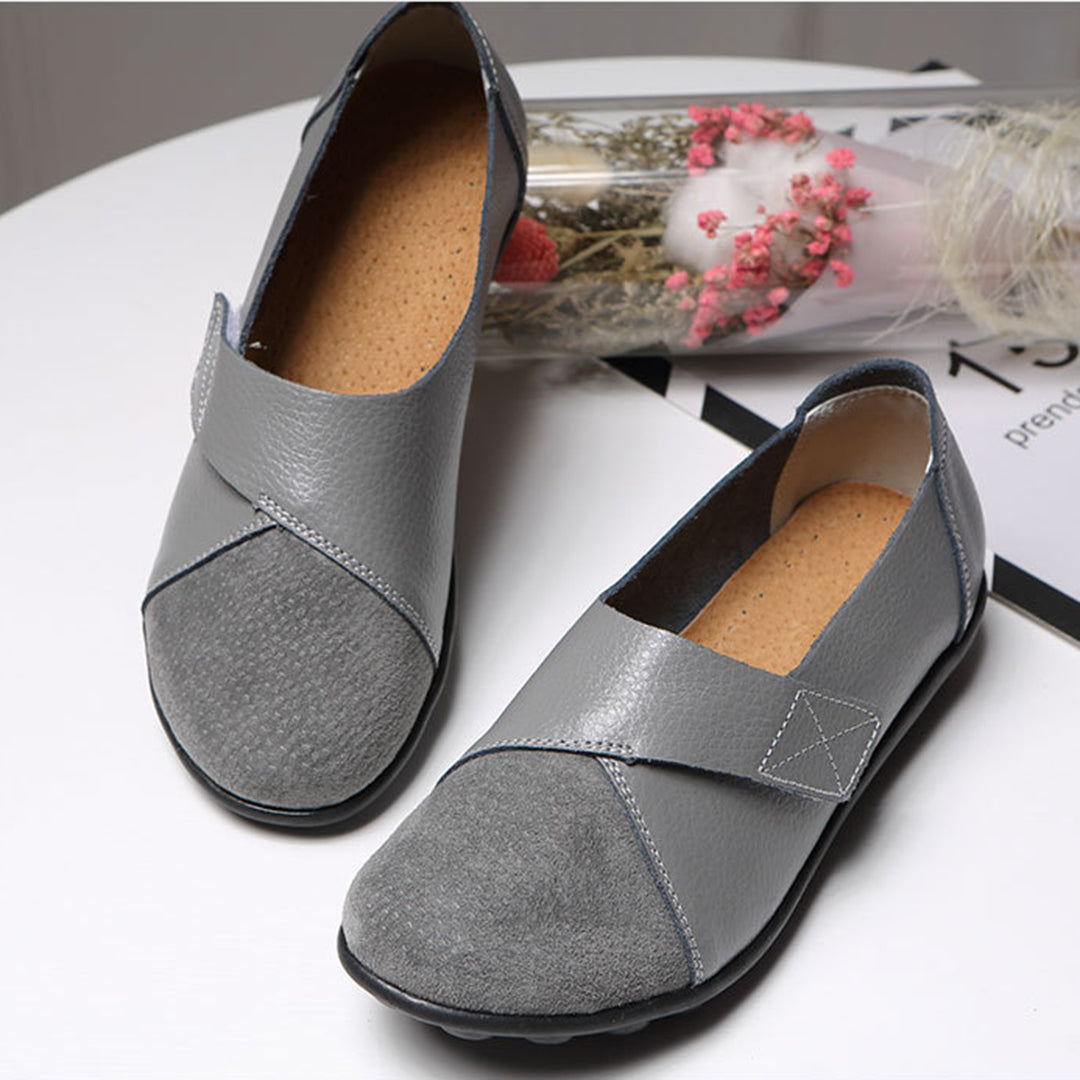 Soraya | Women's Contrast-Toe Slip-On Leather Loafers