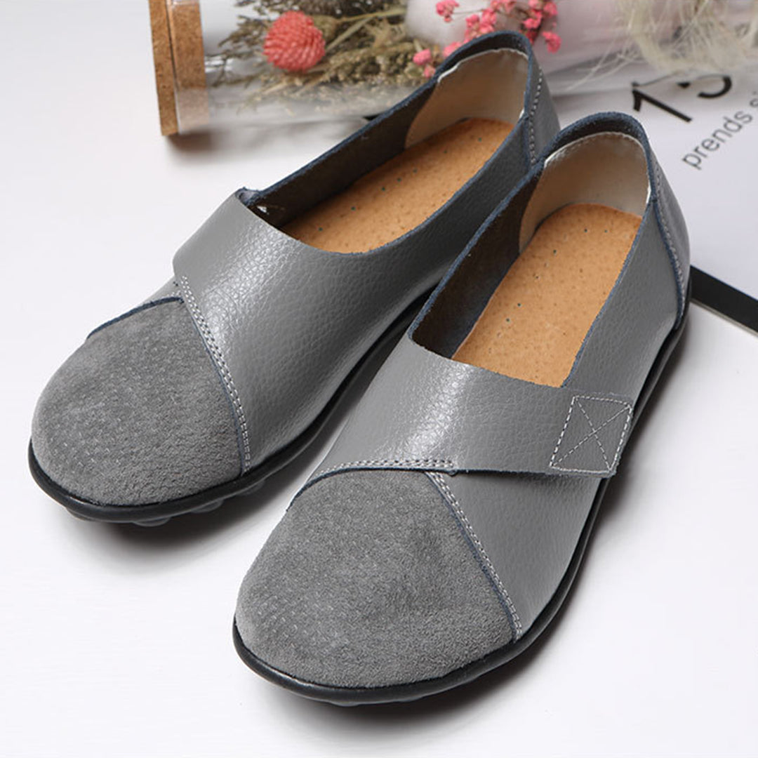 Soraya | Women's Contrast-Toe Slip-On Leather Loafers