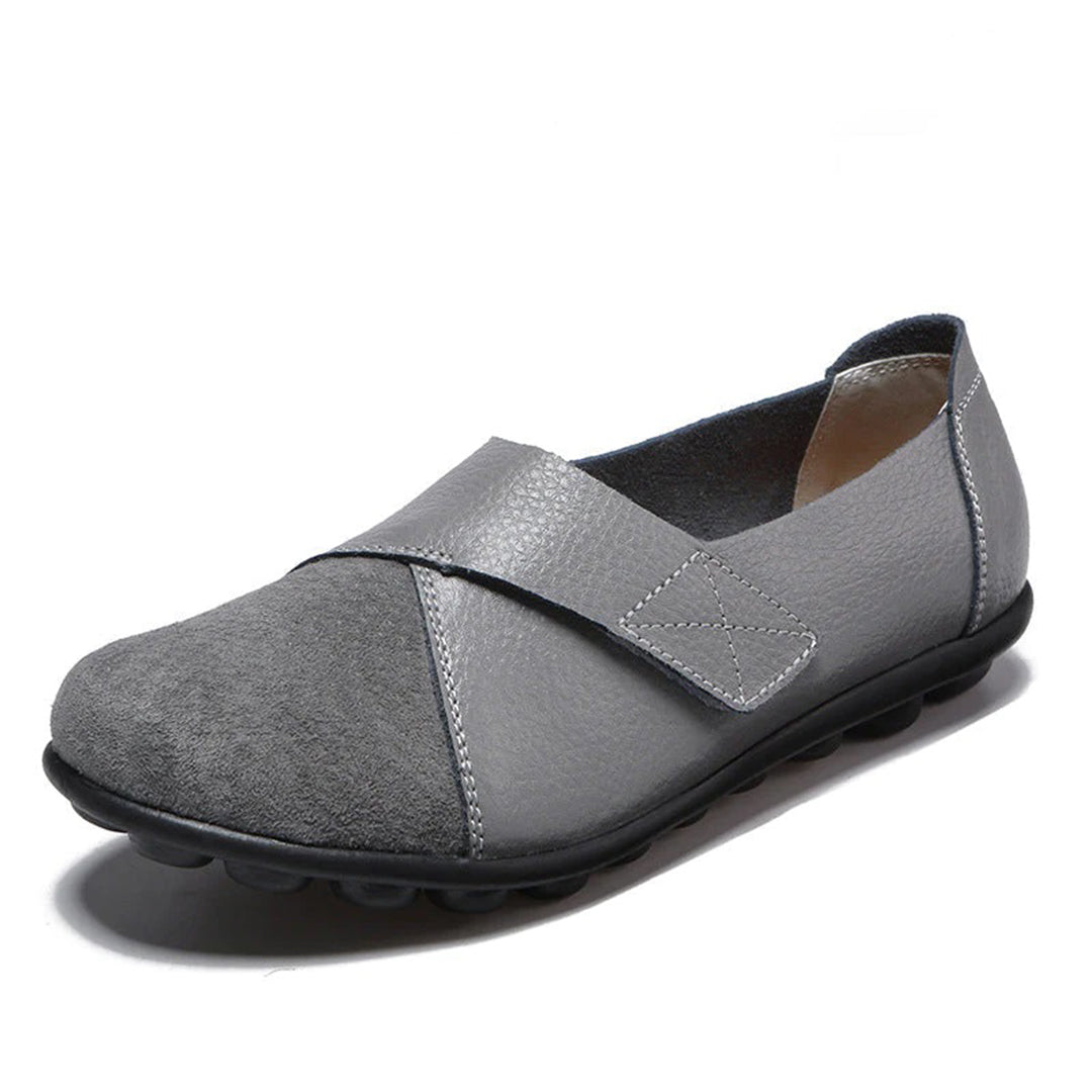 Soraya | Women's Contrast-Toe Slip-On Leather Loafers