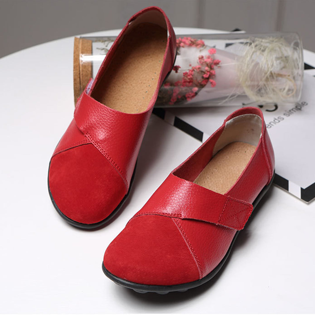 Soraya | Women's Contrast-Toe Slip-On Leather Loafers