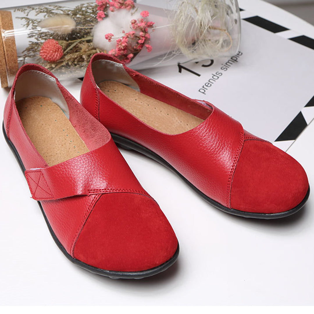 Soraya | Women's Contrast-Toe Slip-On Leather Loafers
