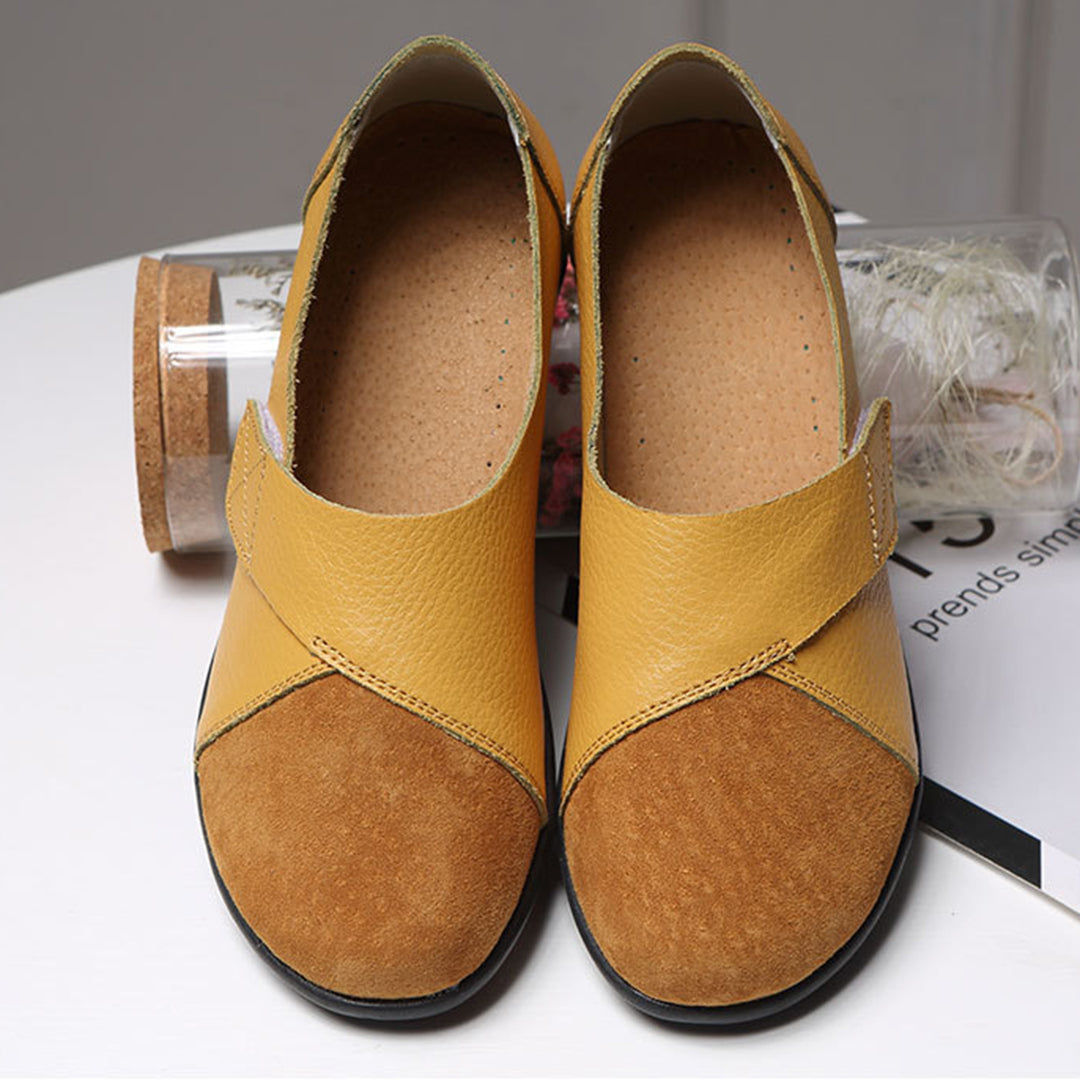 Soraya | Women's Contrast-Toe Slip-On Leather Loafers