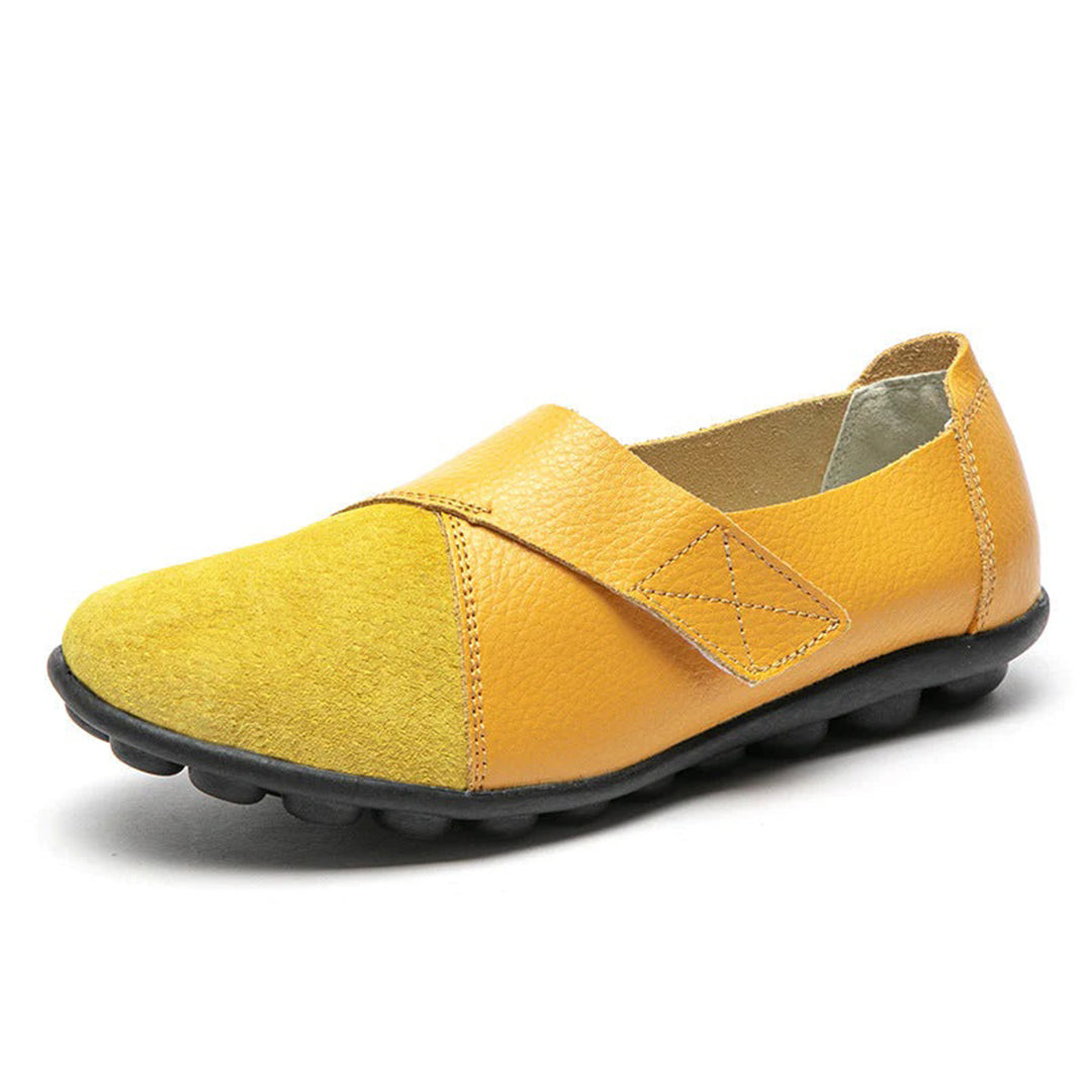 Soraya | Women's Contrast-Toe Slip-On Leather Loafers