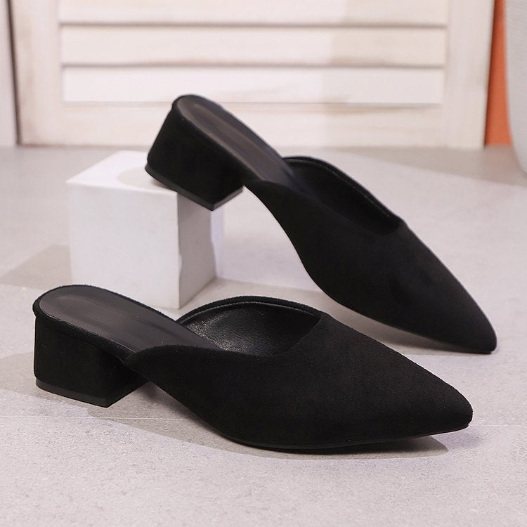 Colette | Women's Pointed-Toe Block Heel Mules