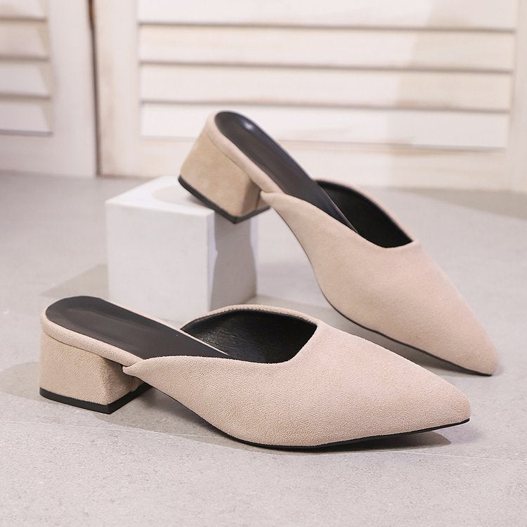 Colette | Women's Pointed-Toe Block Heel Mules