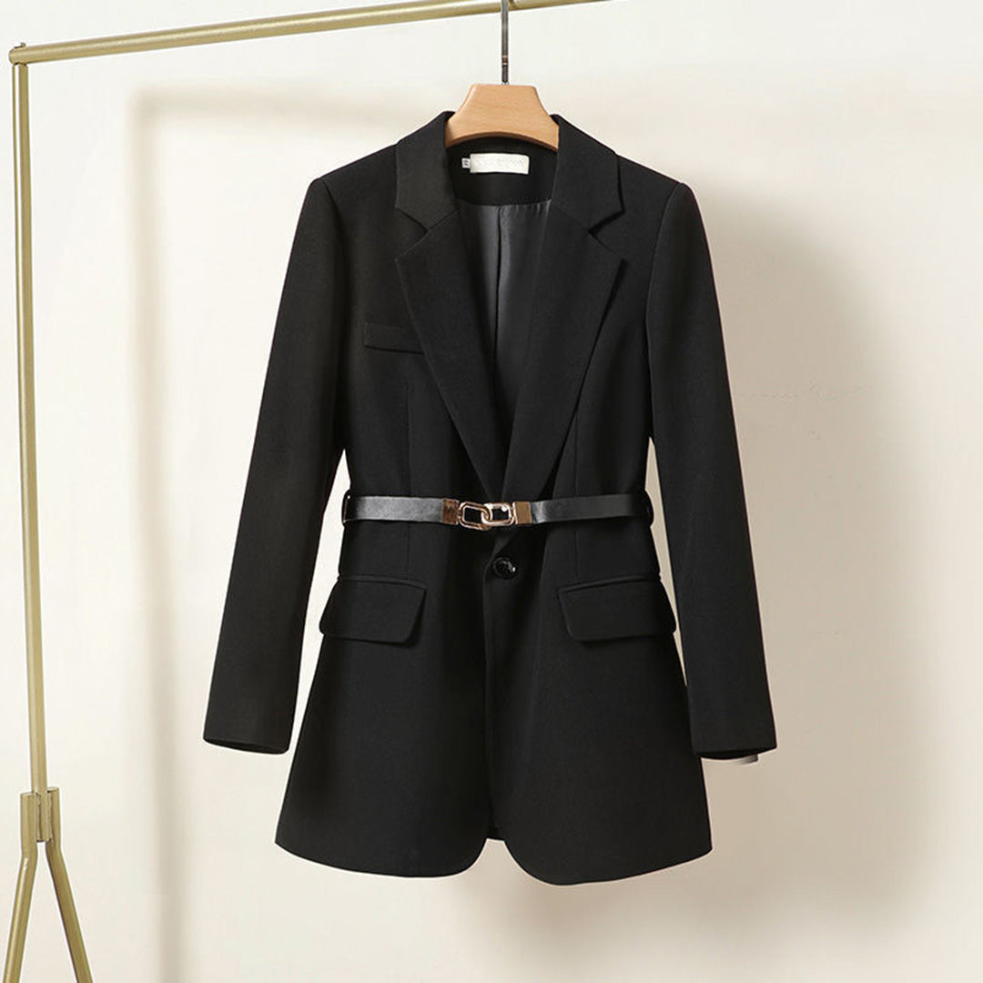 Elowen | Women's Elegant Belted Longline Blazer