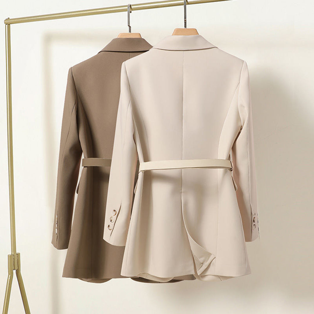 Elowen | Women's Elegant Belted Longline Blazer